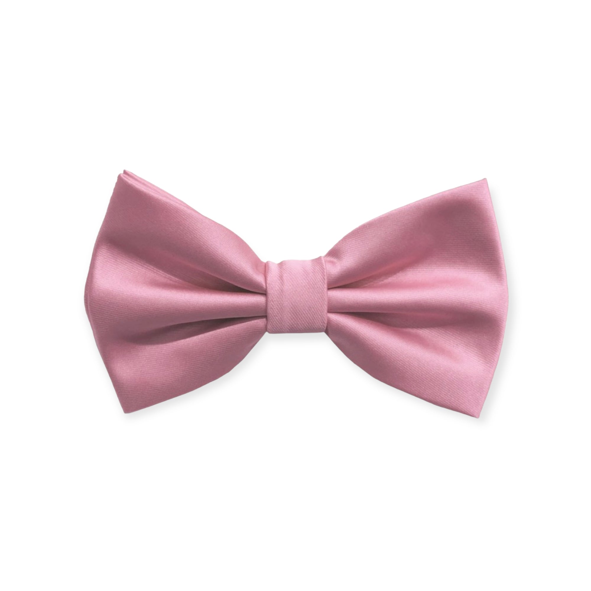 Solid Pink Bow Tie and Hanky